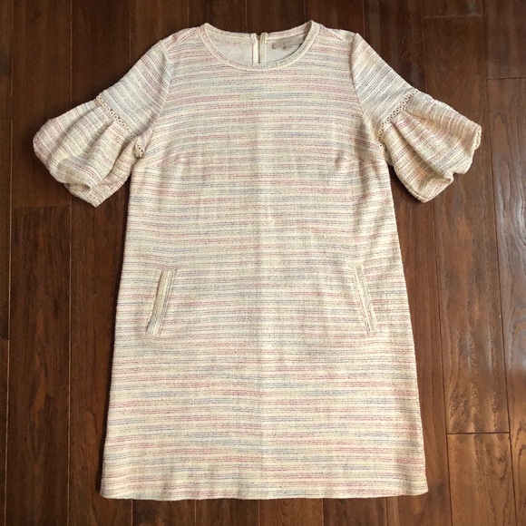 LOFT Dresses & Skirts - LOFT Boucle Puff Sleeve Dress
